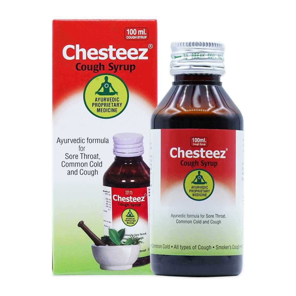 CHESTEEZ COUGH SYRUP - sore throat syrup