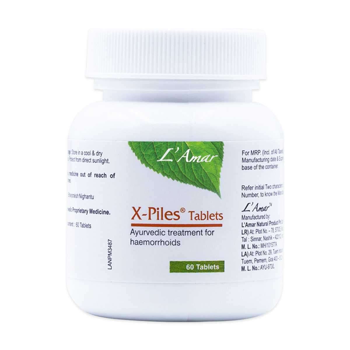 Lamar X-PILES TABLET 60'S piles tablet