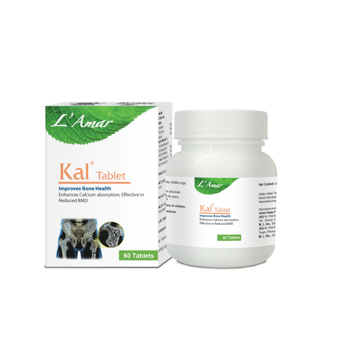 Buy calcium supplements - KAL TAB 60'S