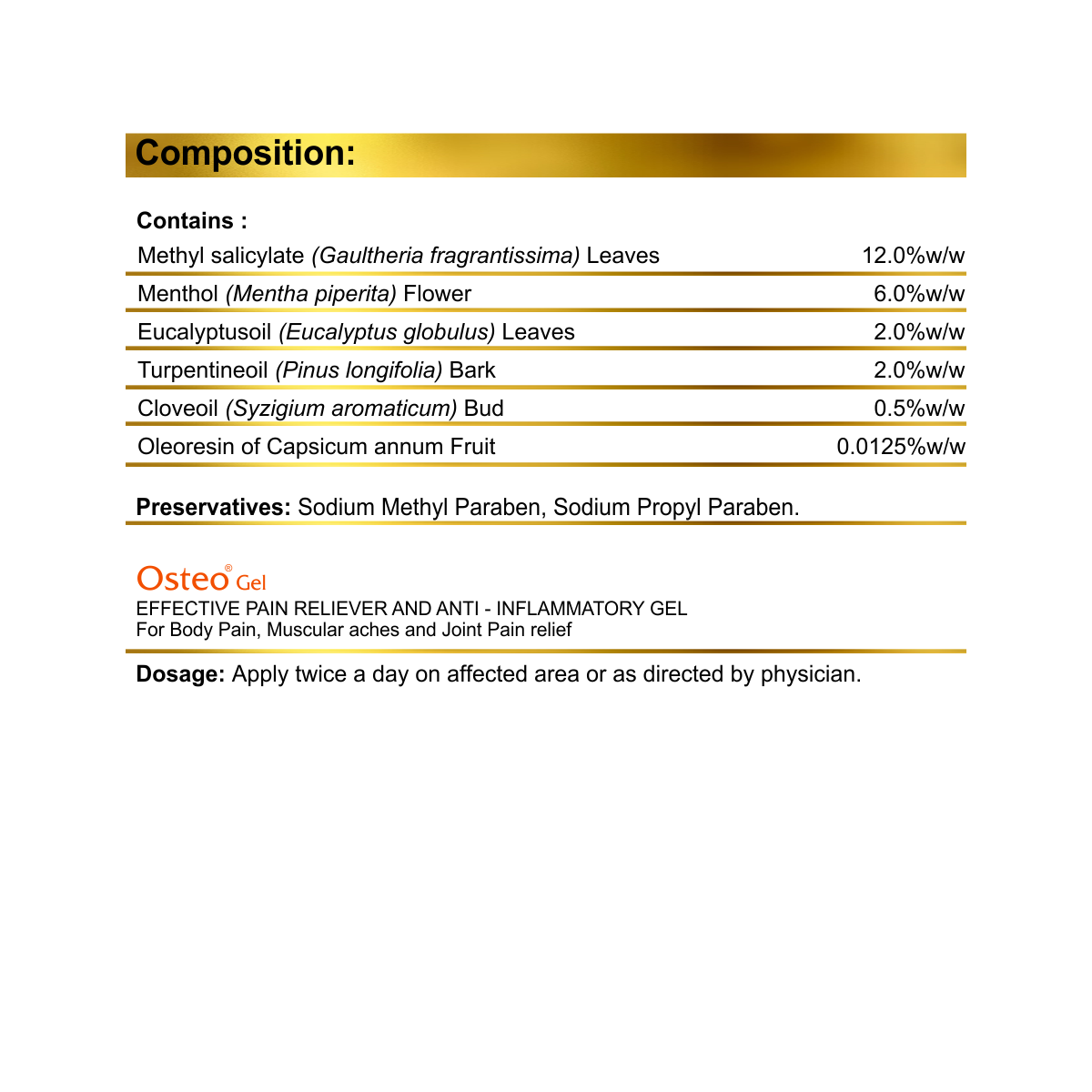 Get OSTEO GEL 30 GM - Lamar